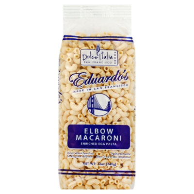 Dolce Italia Foods Eduardos Pasta Enriched Egg Elbow Macaroni - 12 Oz