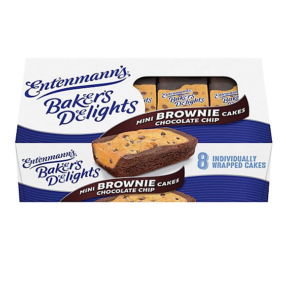 Entenmann's Minis Brownie Chocolate Chip Cakes - 12.25 Oz