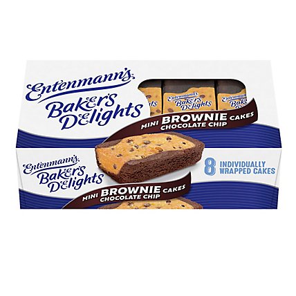 Entenmann's Minis Brownie Chocolate Chip Cakes - 12.25 Oz - Image 1