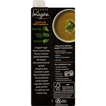 Imagine Organic Soup Creamy Super Greens - 32 Fl. Oz. - Image 5