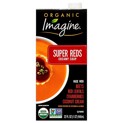 Imagine Organic Soup Creamy Super Reds - 32 Fl. Oz.