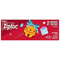 Ziploc Holiday Limited Edition Festive Designs Reusable Storage Gallon Bags - 38 Count - Image 2