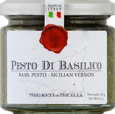 Segreti di Sicilia Pesto Di Basilico Basil Pesto Sicilian Version Jar - 6.7 Oz - Image 2