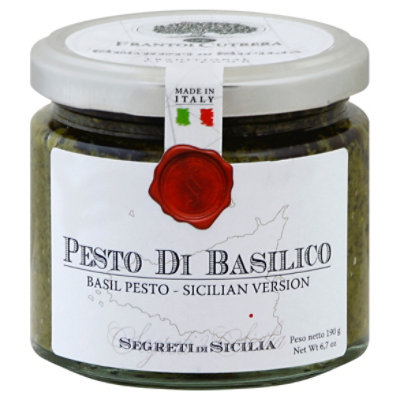 Segreti di Sicilia Pesto Di Basilico Basil Pesto Sicilian Version Jar - 6.7 Oz - Image 1
