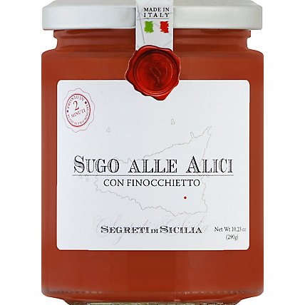 Segreti di Sicilia Sauce with Anchovies Sugo Alle Alici Jar - 10.23 Oz - Image 2