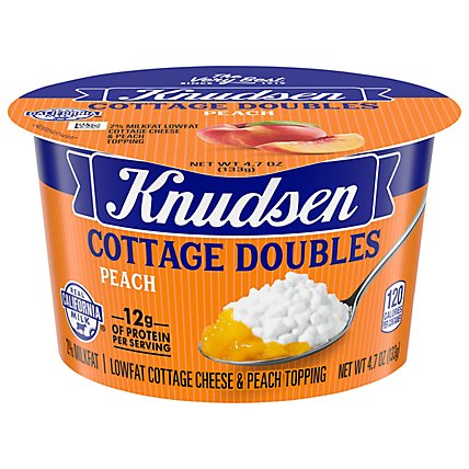 Knudsen Cottage Cheese Double Peach - 4.7 Oz - Image 1