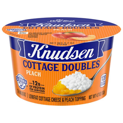 Knudsen Cottage Cheese Double Peach - 4.7 Oz