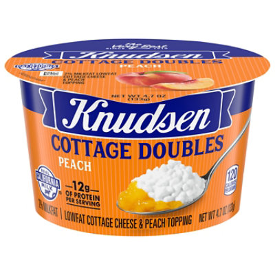 Knudsen Cottage Cheese Double Peach - 4.7 Oz