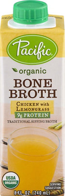Pacific Organic Bone Broth Chicken With Lemongrass - 8 Fl. Oz. - Image 1