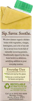 Pacific Organic Bone Broth Chicken With Lemongrass - 8 Fl. Oz. - Image 3