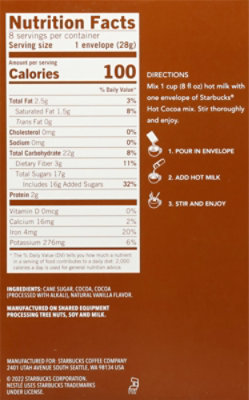 Starbucks Cocoa Hot Classic Mix - 8-1 Oz - Image 6