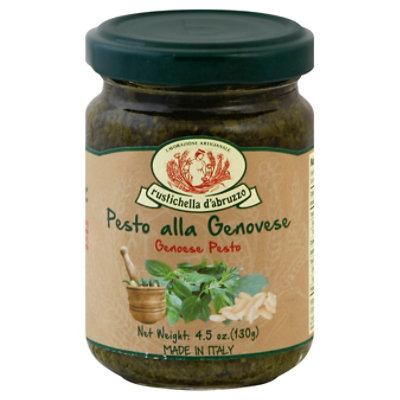 Rustichella D Abruzzo Pesto Genoese Pesto Alla Genovese Jar - 4.5 Oz