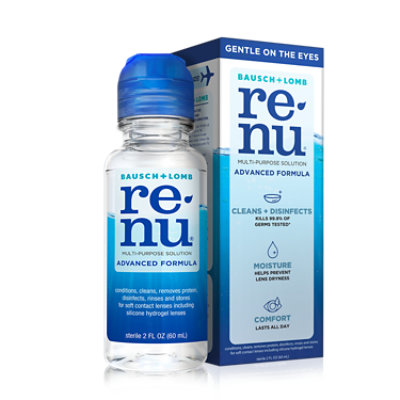 renu Advanced Formula Multipurpose Soft Contact Lens Cleaner Solution - 2 Fl. Oz. - Image 1