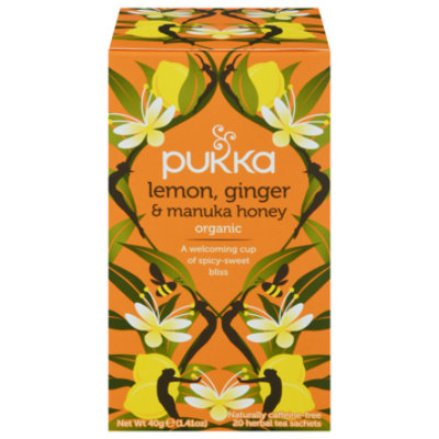 Pukka Herbal Tea Organic Lemon Ginger & Manuka Honey - 20 Count - Image 2