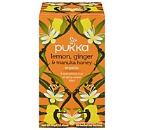 Pukka Herbal Tea Organic Lemon Ginger & Manuka Honey - 20 Count