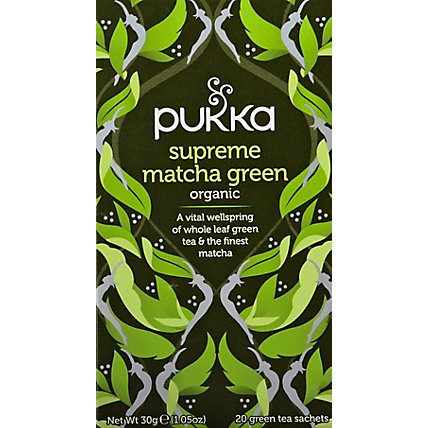Pukka Green Tea Organic Supreme Matcha - 20 Count