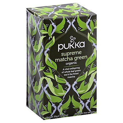 Pukka Green Tea Organic Supreme Matcha - 20 Count