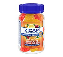 Zicam Cold Remedy Medicated Fruit Drops Assorted Fruit Flavor - 25 Count