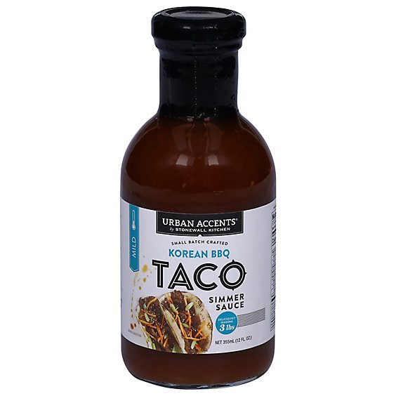 Urban Accents Simmer Sauce Taco Korean BBQ Mild - 14.3 Oz