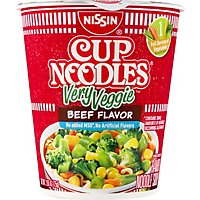 Nissin Cup Noodles Very Veggie Ramen Noodle Soup Beef Flavor - 2.65 Oz - Image 2
