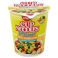 Nissin Cup Noodles Very Veggie Ramen Noodle Soup Spicy Chicken Flavor - 2.75 Oz - Image 1