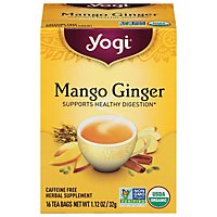 Yogi Herbal Supplement Tea Mango Ginger 16 Count - 1.12 Oz - Image 2