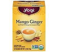 Yogi Herbal Supplement Tea Mango Ginger 16 Count - 1.12 Oz