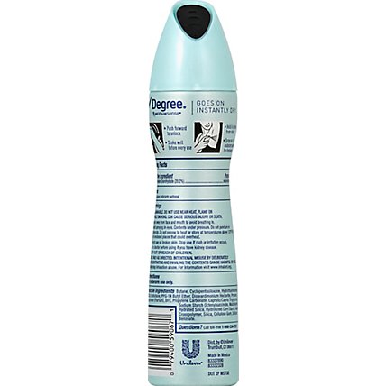 Degree MOTIONSENSE Anti-Perspirant Dry Spray Women 48H Ultraclear Black + White - 3.8 Oz - Image 3