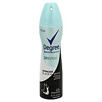 Degree MOTIONSENSE Anti-Perspirant Dry Spray Women 48H Ultraclear Black + White - 3.8 Oz - Image 1