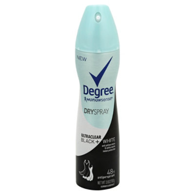 Degree MOTIONSENSE Anti-Perspirant Dry Spray Women 48H Ultraclear Black + White - 3.8 Oz