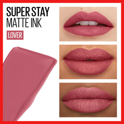 Maybelline Super Stay Matte Ink Liquid Lipstick Lip Makeup Lover - 0.17 Fl. Oz. - Image 2