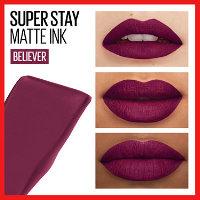 Maybelline Super Stay Matte Ink Liquid Lipstick Lip Makeup Believer - 0.17 Fl. Oz. - Image 2