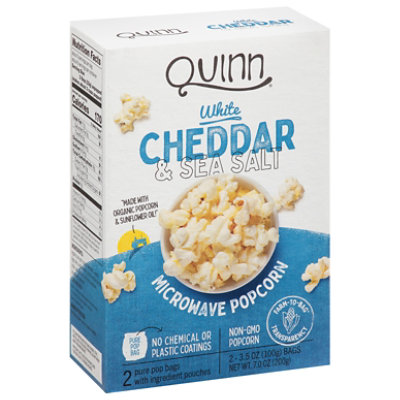 Quinn Popcorn White Cheddar - 7 Oz