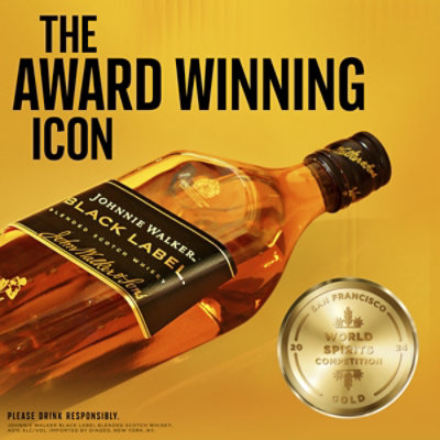Johnnie Walker Black Label Blended Scotch Whisky - 375 Ml - Image 3