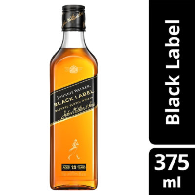 Johnnie Walker Black Label Blended Scotch Whisky - 375 Ml