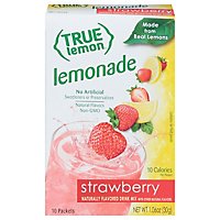 True Lemon Drink Mix Strawberry Lemonade 10 Count - 1.06 Oz - Image 3