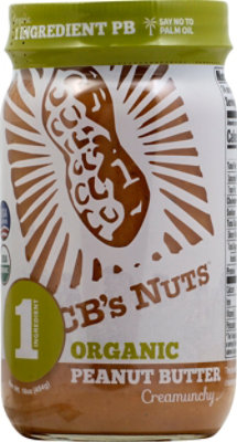 CBs Nuts Organic Creamunchy Peanut Butter - 16 Oz - Image 2