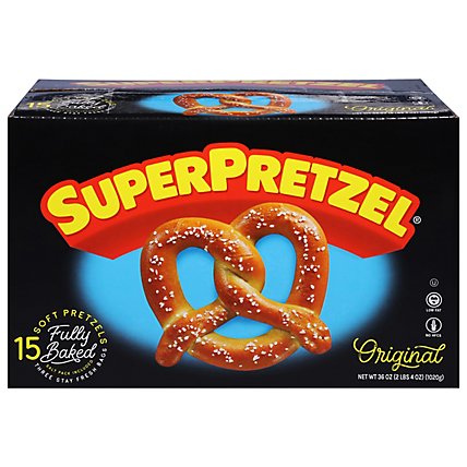 SuperPretzel Soft Pretzels Baked Original - 15 Count - Image 1