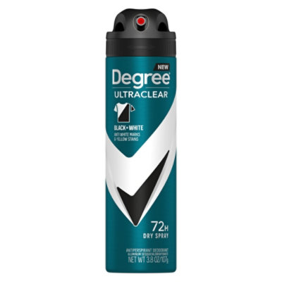 Degree Men Black + White Antiperspirant Deodorant Dry Spray - 3.8 Oz - Image 1