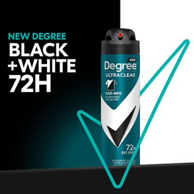 Degree Men Black + White Antiperspirant Deodorant Dry Spray - 3.8 Oz - Image 6