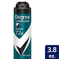 Degree Men Black + White Antiperspirant Deodorant Dry Spray - 3.8 Oz - Image 1