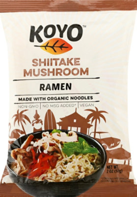 Koyo Ramen Mushroom Made With Organic Noodles - 2 Oz - Image 1