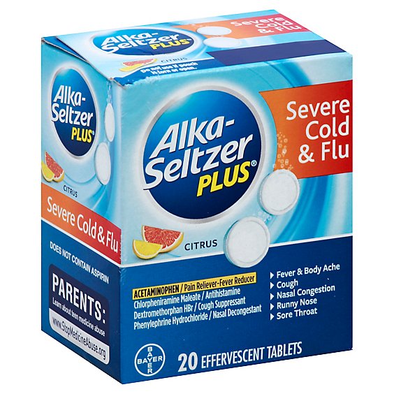 Alka-Selt Severe Cold & Flu - 20 Count