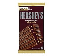 Hersheys Milk Chocolate With Almonds Giant Bar - 7.37 Oz.