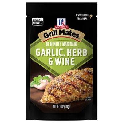 McCormick Grill Mates Garlic - Herb & Wine 30 Minute Marinade - 5 Oz - Image 1