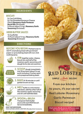 Red Lobster Rosemary Garlic Parmesan Biscuit Mix - 11.36 Oz - Image 5