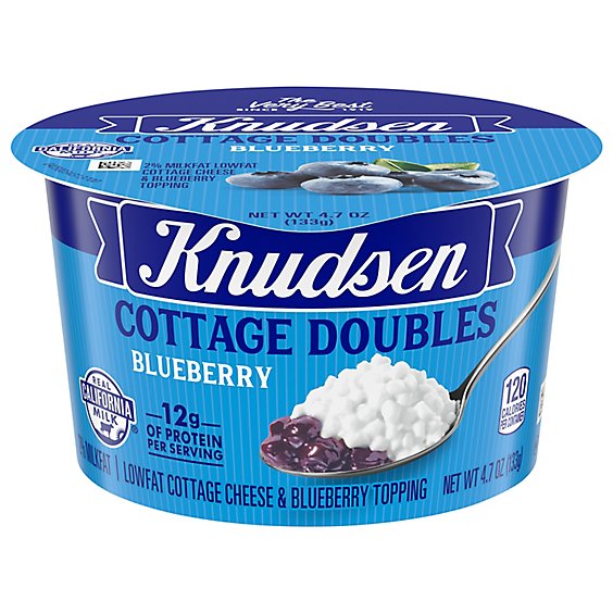Knudsen Cottage Cheese Double Blueberry - 4.7 Oz
