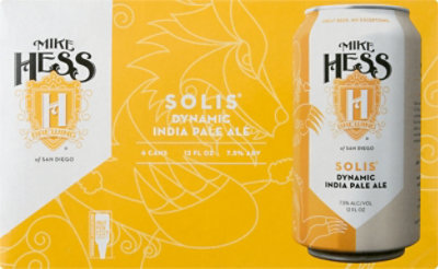 Mike Hess Solis Dynamic Ipa In Cans - 6-12 Fl. Oz. - Image 2