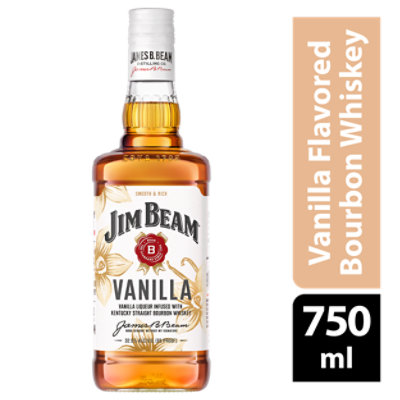 Jim Beam Whiskey Bourbon Kentucky Straight Vanilla 70 Proof - 750 Ml - Image 1