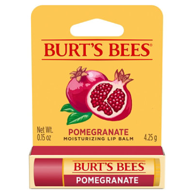 Burts Bees Lip Balm Moisturizing Pomegranate - 0.15 Oz - Image 1